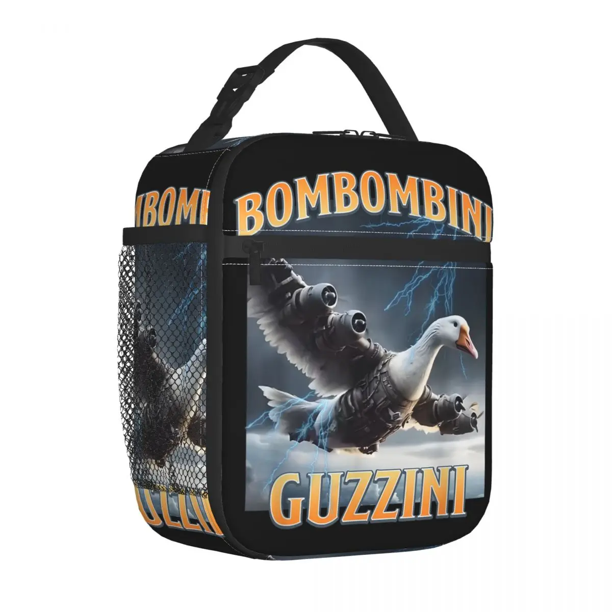 أكياس الغداء المعزولة Bombombini Guzzini مضحك أوزة ميمي المنتج الإيطالي Brainrot Meme علبة طعام الغداء برودة صندوق بينتو الحراري #1