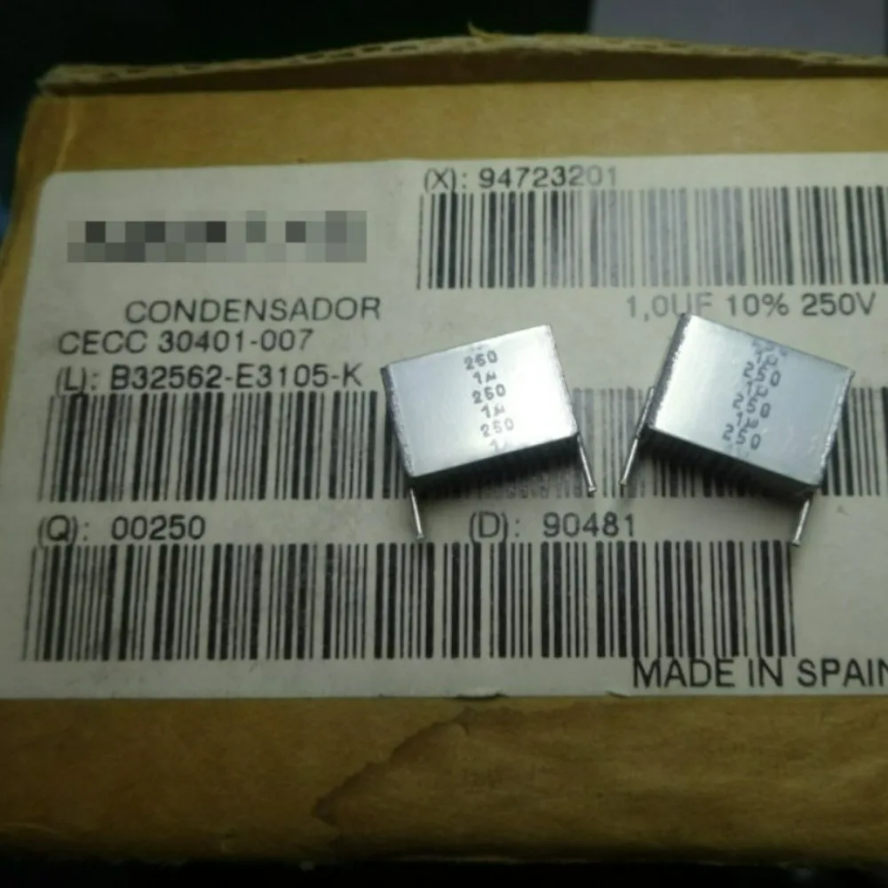 

5PCS 1.0uf/250v 1uf 1u0f 105 new 15mm Thousand Layer Cake Film Capacitor