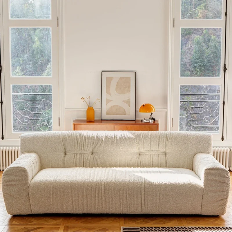#Double Large Sofa Comfortable Relaxing White Living Room Sofa Chaise Lounge Recliner Muebles Para Salas Modernos Home Furniture
