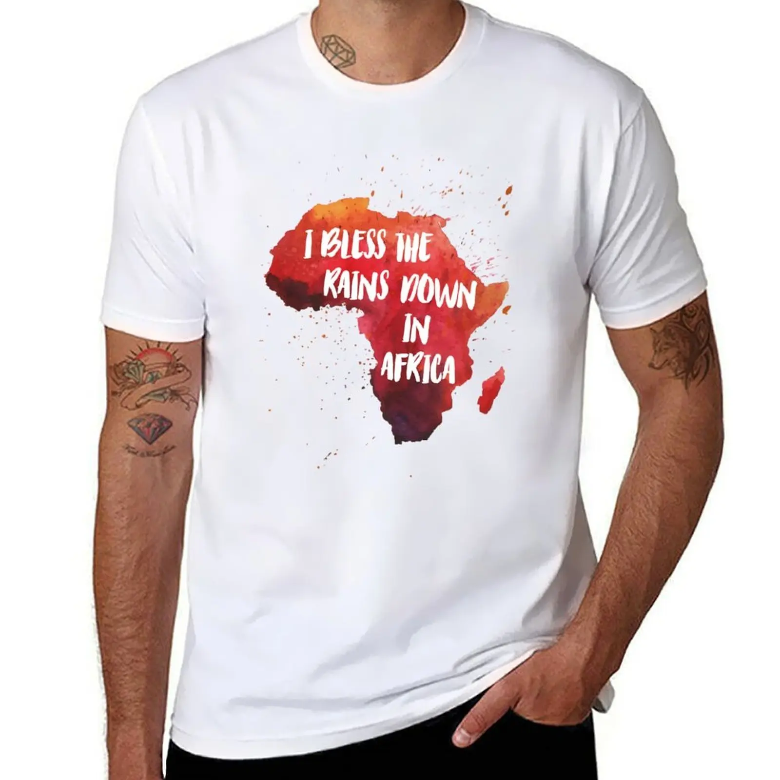 Camiseta estampada The I man, camiseta alta de lujo con gráfico para hombre, camisetas Bless de calidad para Rains, camisetas de marca, camiseta divertida para hombre