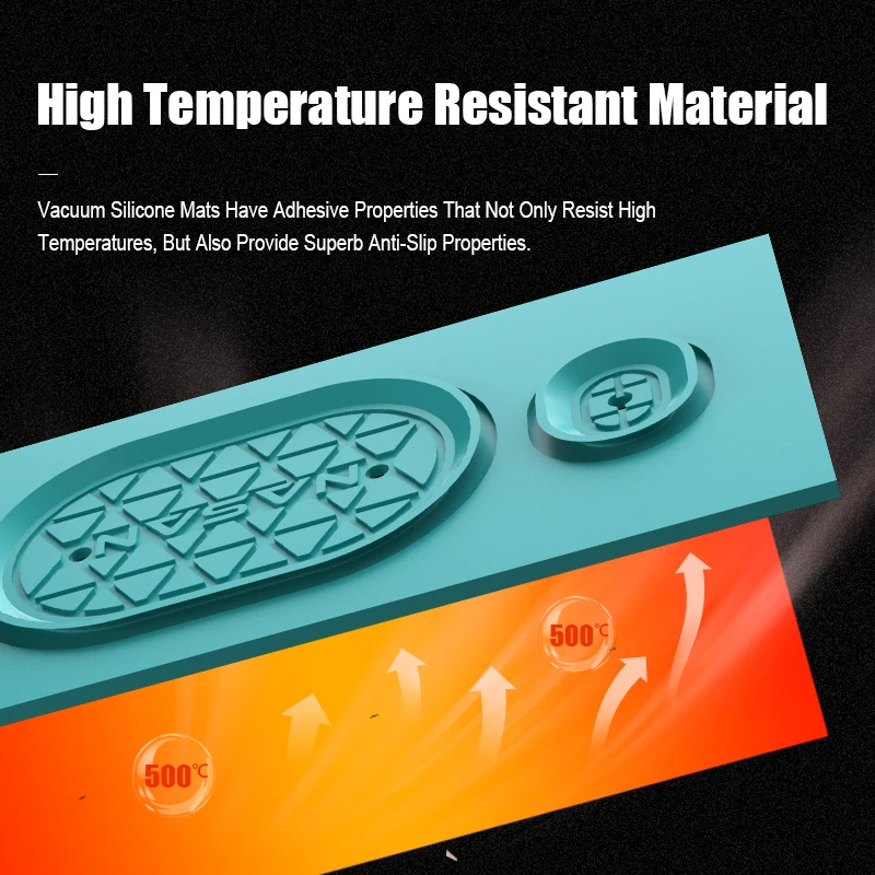 NASAN Super Suction Silicone Separator Pad High Temperature Resistant Mats Non-slip adsorption Mat for 7 inch Separator Machine