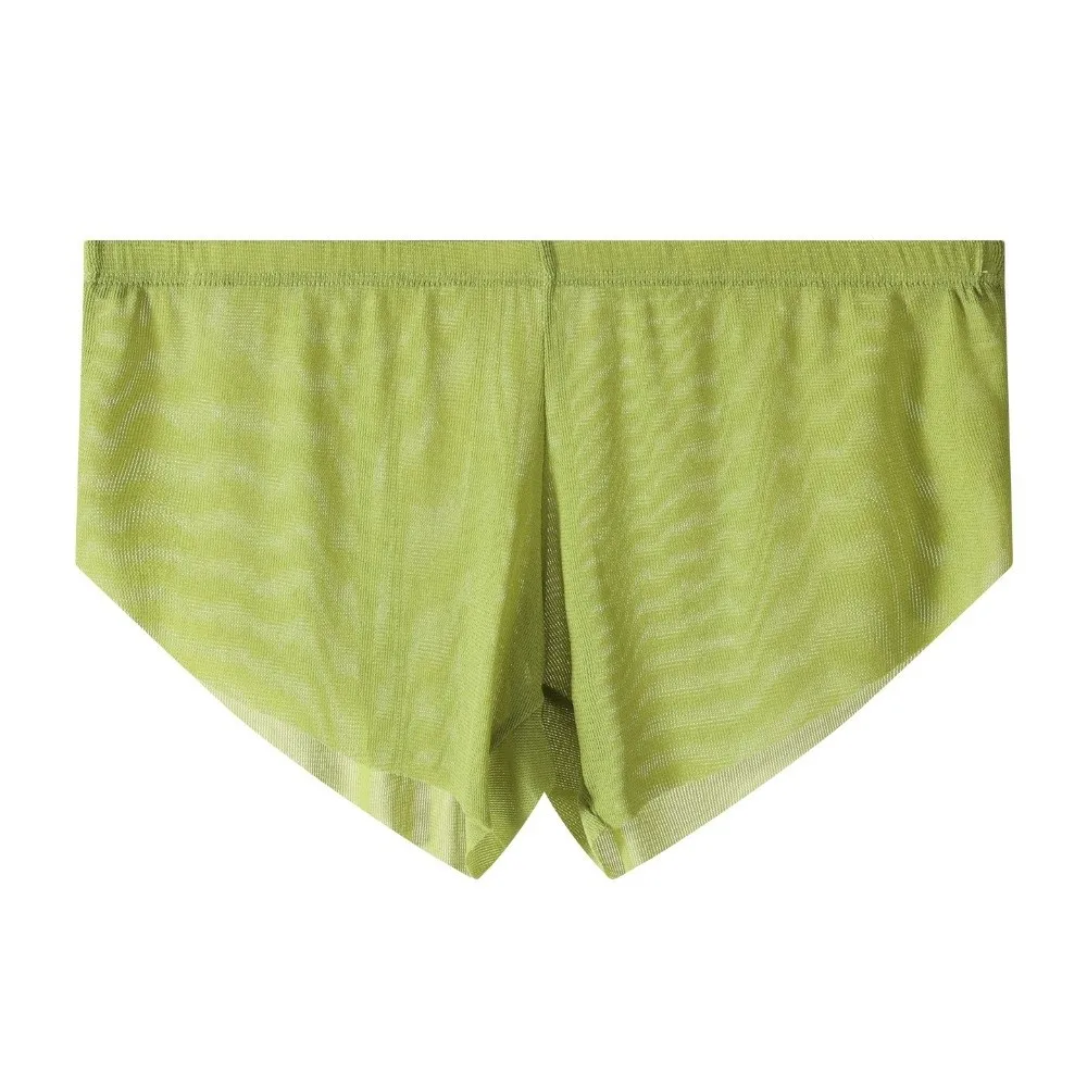 Underpants Men Seamless Boxer Briefs Transparent Mesh Thin Mesh Shorts Boxers Quick Dry Breathable Underwear for Men Male