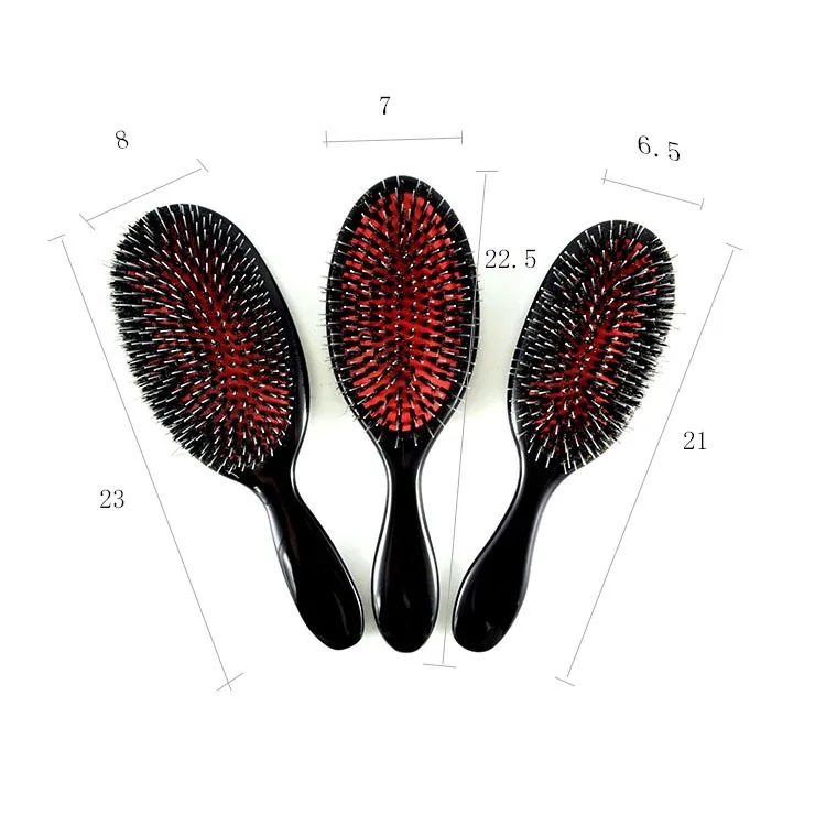 

Hair Care Brush Styling Tool Boar Bristle Nylon Hair Combs Mini Anti-static Hair Scalp Massage Comb Women Salon