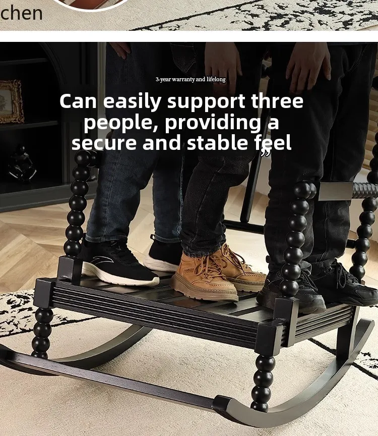 HXL Home Reclining and Sleeping Pearl Chair Solid Wood Sofa Rocking Chair