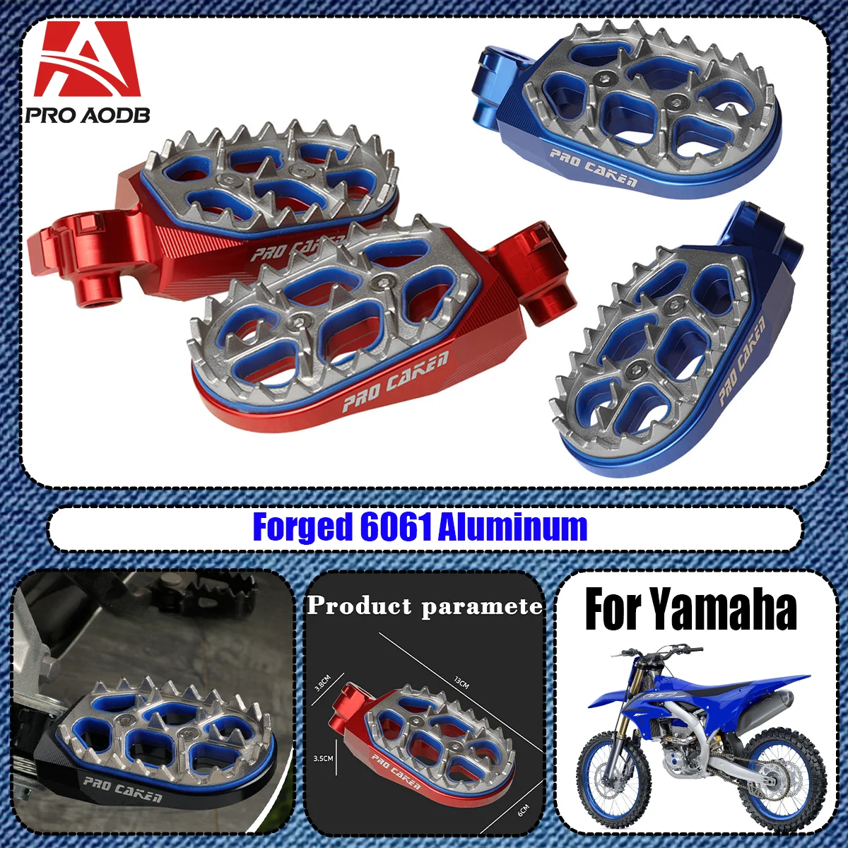 

2024 NEW Forged Footrest Foot Peg Foot Rests Pedal For Yamaha Tenere700 XT700 Tenere 700 Rally Edition Tenere 700 World Raid