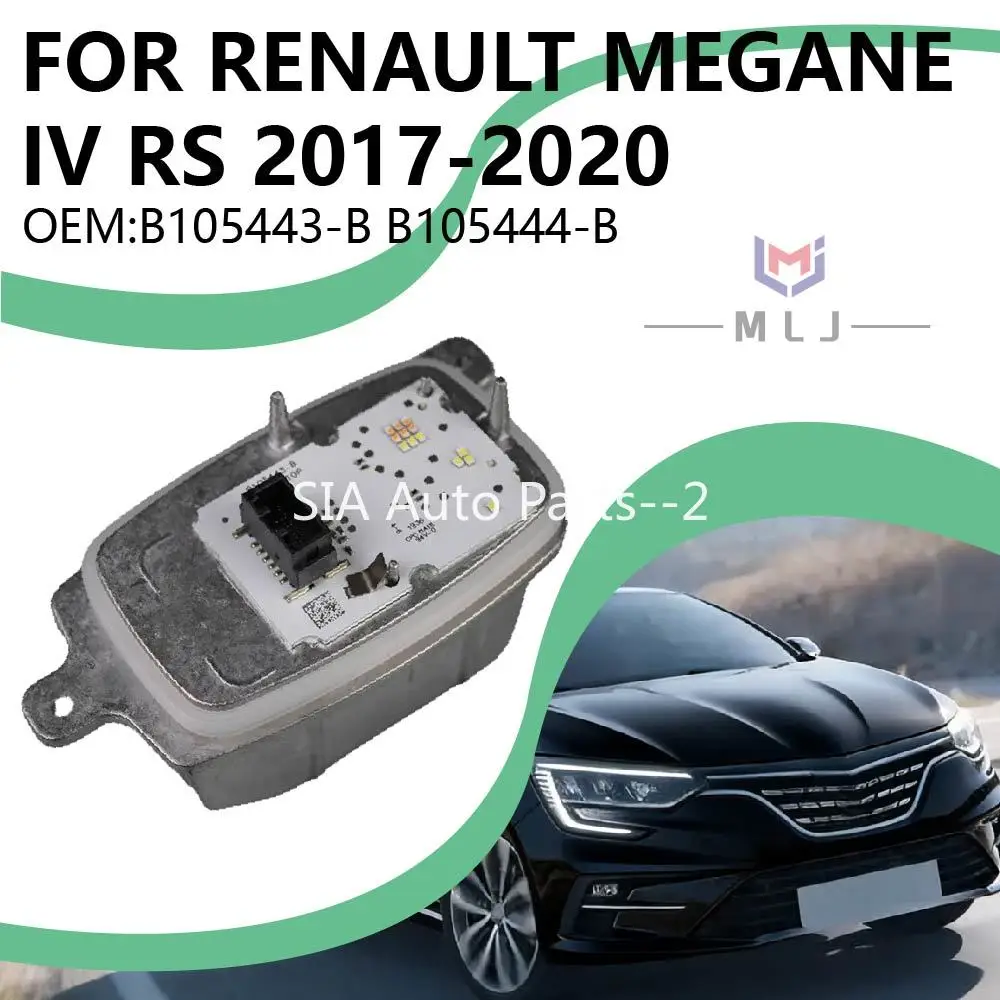 

Новый B105443-B B105444-B для Renault Megane RS IV 2017-2020, светодиодный модуль блока управления дневными указателями поворота «ангельские глазки»