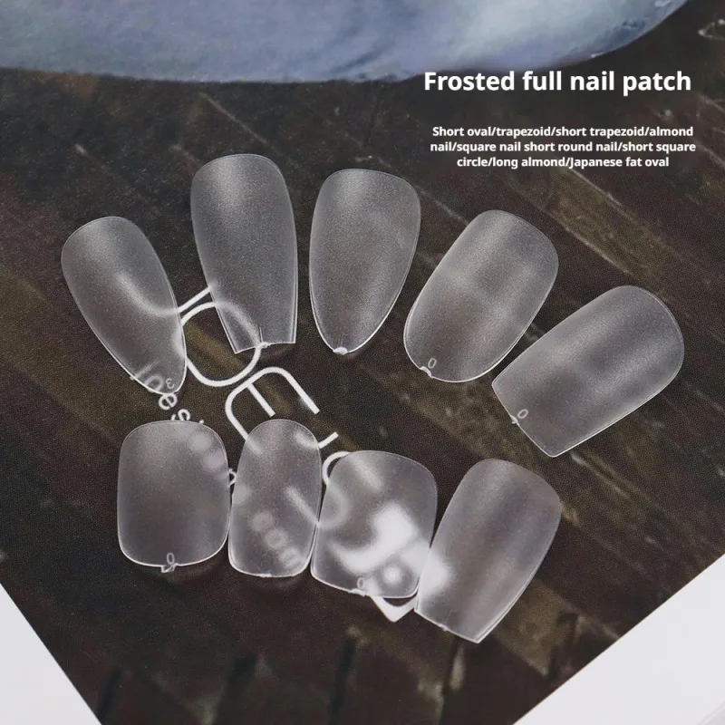 Wear Nail Frosted Full Stick Oval Nail Pads Nail Pads No Scratch Full Stick Oval Wear Nails