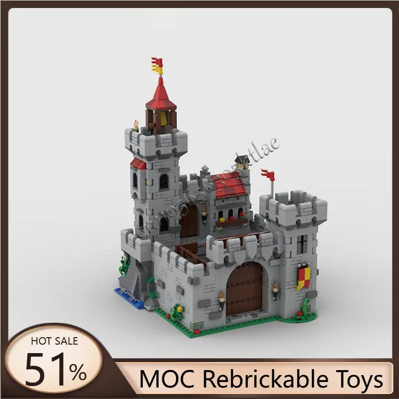 

Hot 1516PCS MOC Medieval Lochside Castle Modular Creative Building Block Model DIY Assembly Educational Toy Adult Birthday Gifts
