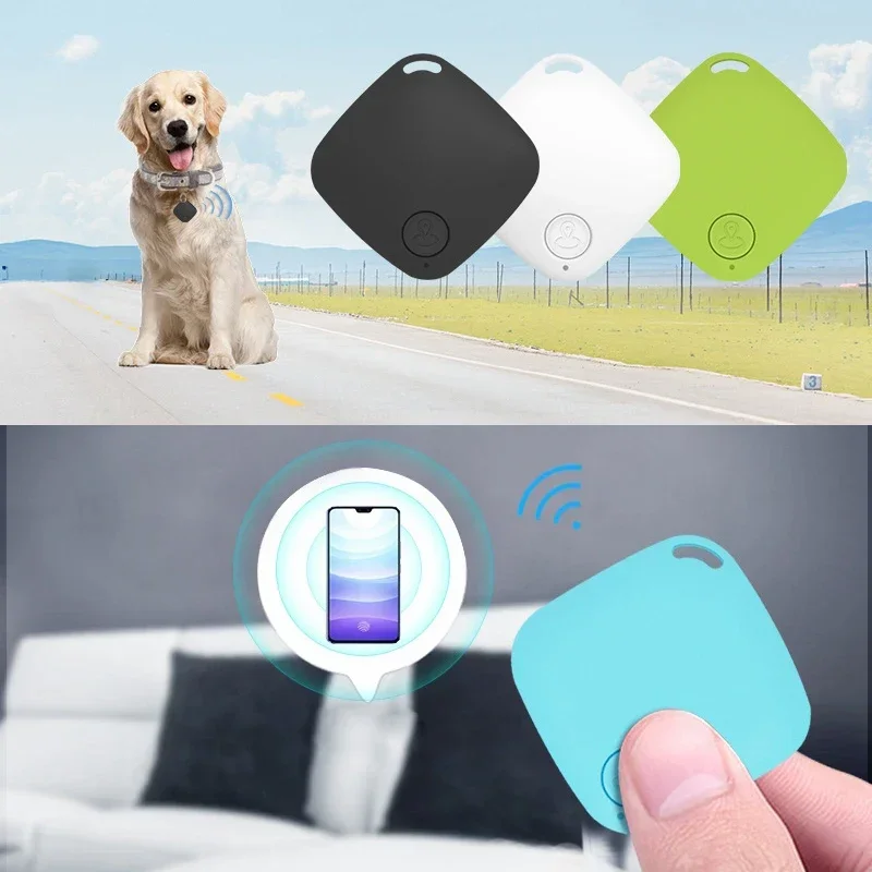 Mini GPS Tracker Device Tracking Key Wallet Children's Color Locator Pet Anti-Loss Alarm Smart Bluetooth Locator Car Accessories