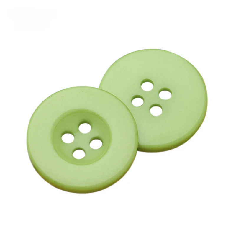 5PCS Colorful Resin DIY Buttons with Wide Edges and Four Holes for Shirts, Suits and Jackets Sewing Supplies