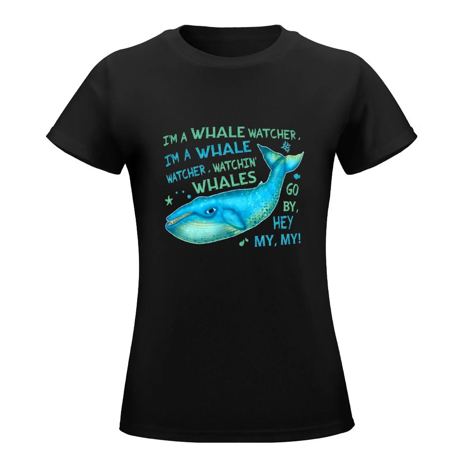 Whale Watching Family Vacation Cruise Trip Funny T-Shirt Short sleeve tee kawaii clothes tops Women's tops