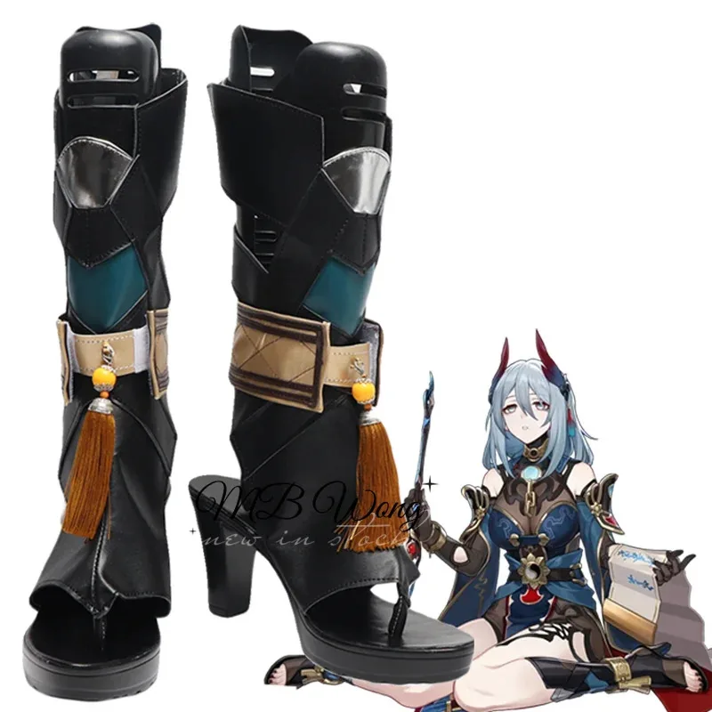 

Game Honkai Star Rail Hanya Cosplay Shoes Boots Ruan Mei Cosplay Anime Role Play Halloween Carnival Costume Outfit Party Prop