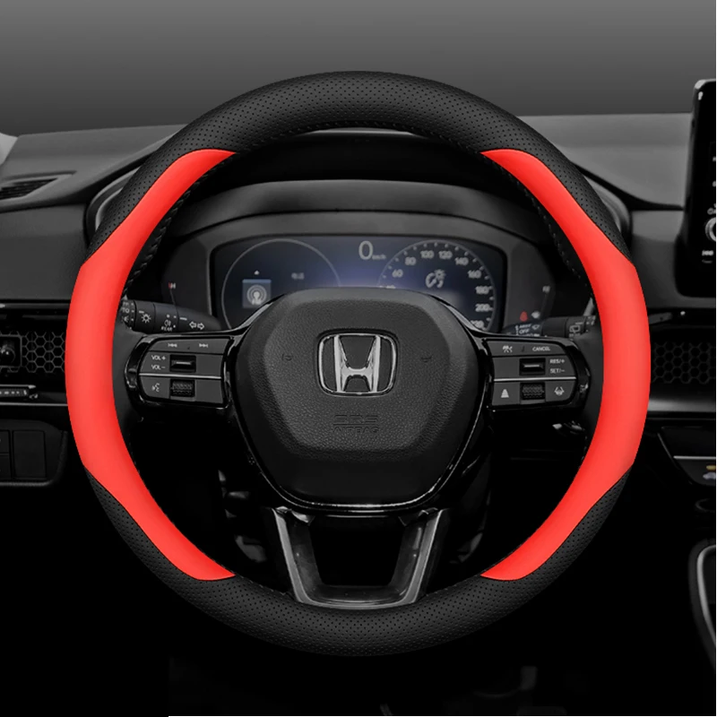 Car Steering Wheel Cover for Honda Accord CRV Avancier URV Breeze XRV Vezel Elysion Car Accessories Protection Genuine Leather