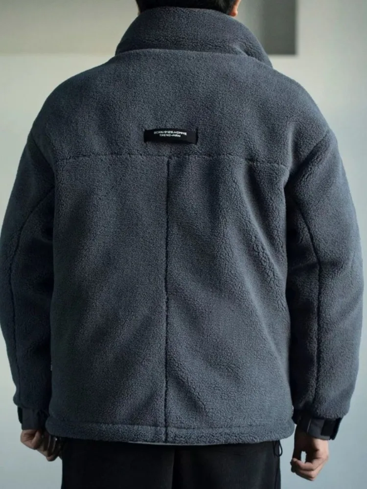 

Свободное мужское хлопковое пальто с воротником-стойкой Fce Cotton Jaet, зимнее теплое пальто с большими кетами, молодежное модное платье больших размеров