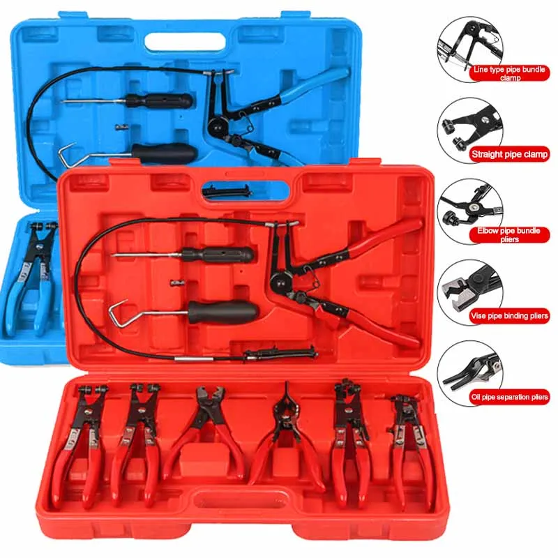 Auto Klemme Zangen Set Gerade Throat Typ Auto Wasser Rohr Klemme Zangen Bündel Klemme Schlauch