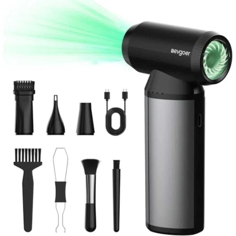 

Electric Air Duster180000RPM Super Power Handheld Cordless Air Duster 6000mAh 3-Gear Adjustable Dust Blower for Compu