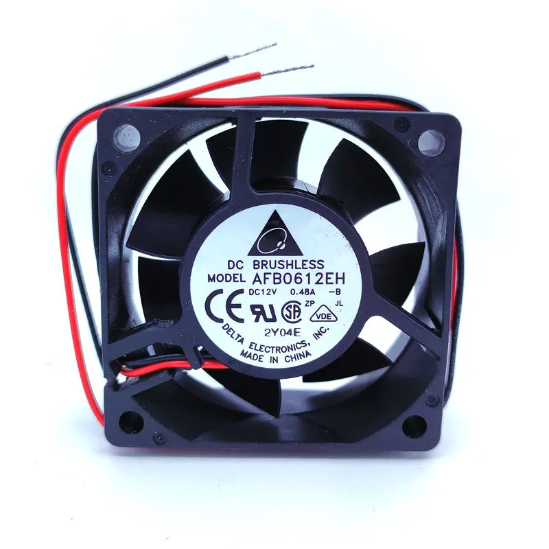 

New AFB0612EH 60X60X25MM DC12V 0.48A 2Lines Computer Cooling Fan