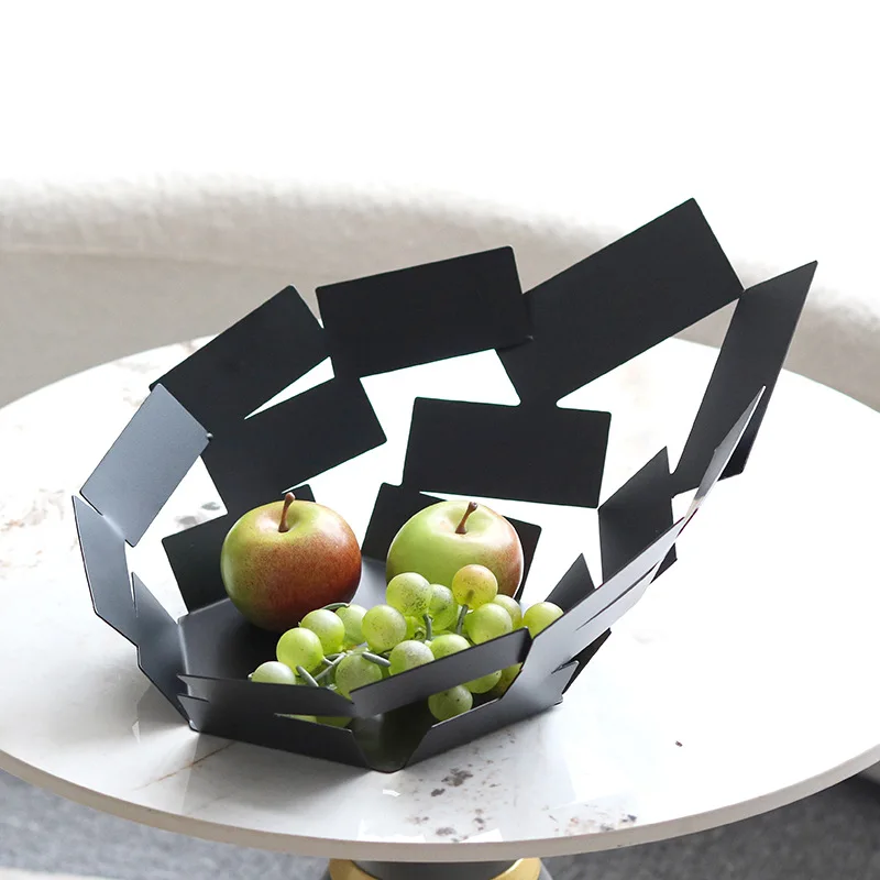 Nordic art irregular fruit plate ornament living room coffee table candy snacks dried fruit refreshment tray soft decoration