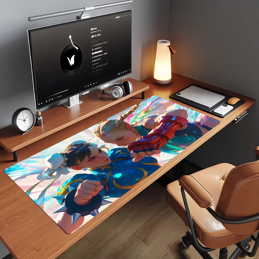 Game S-Street F-Fighter-Chunli Mouse Pad Computer Laptop Rubber Non-slip Mouse Mat Mousepad Gamers Decoracion Desk Mat view 5