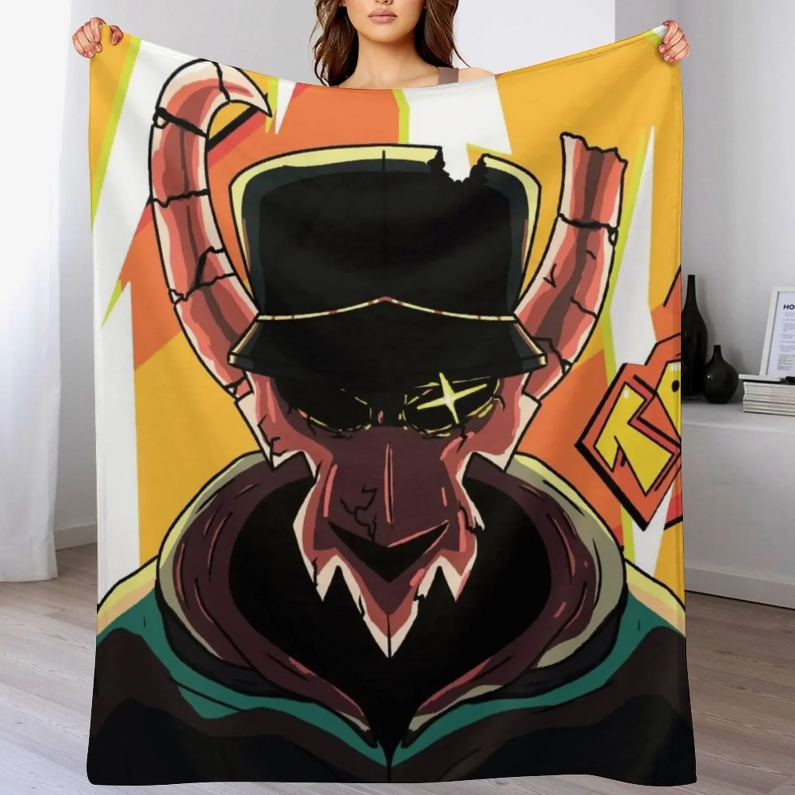 FnF Tabi full art Throw Blanket Cozy Microfiber Throw Blanket for Home Bedroom