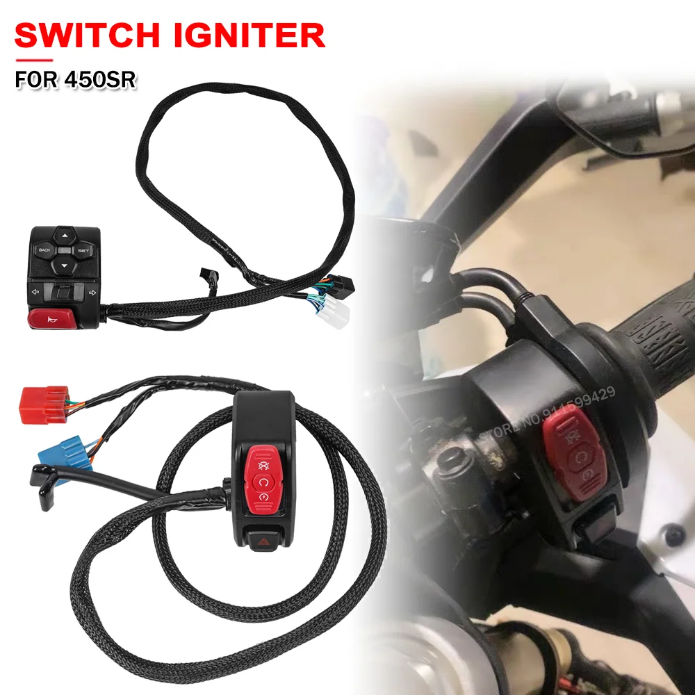 Motorcycle Handlebar Switch For CFMOTO 450SR CF450SR 450 SR 2022-2025 Ignition Headlight Button Assembly Horn Switch Accessories