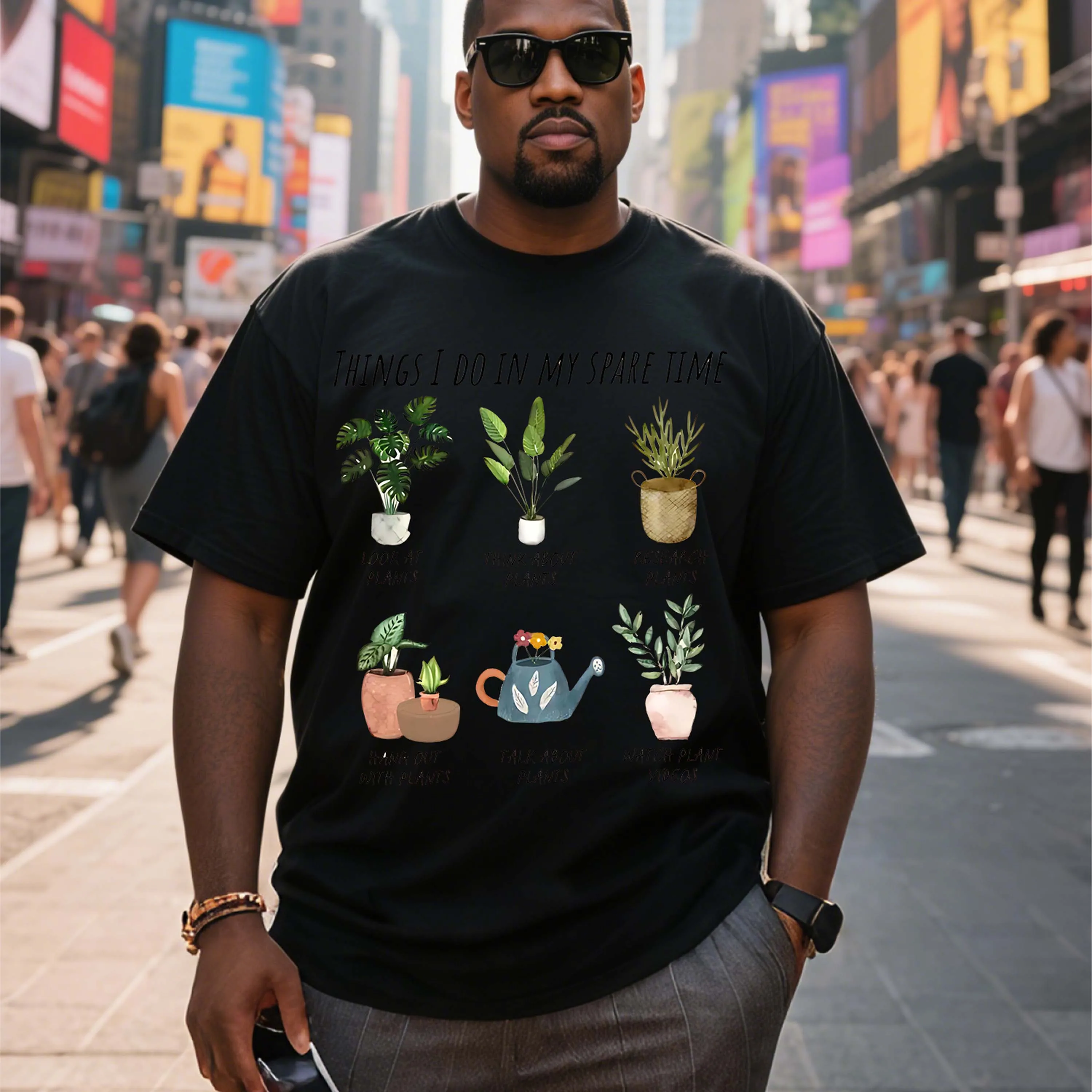 

Футболка больших размеров с короткими рукавами и узорами занятий спортом в запасном времени, черная, подходит для летней одежды для отдыха на открытом воздухе