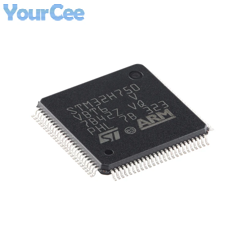 5pcs/1pc STM32H750VBT6 STM32H750 STM32H750VBT LQFP-100 LQFP100 ARM Cortex-M7 32-bit Microcontrollers-MCU IC Chip