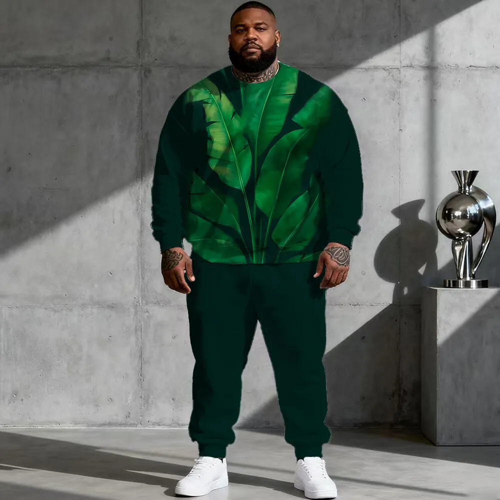 

Мужская толстовка больших размеров S-9xl: Цветочный край — 2 предмета в современном шикарном стиле, мягкая теплая ткань, минималистичный принт Bloom G