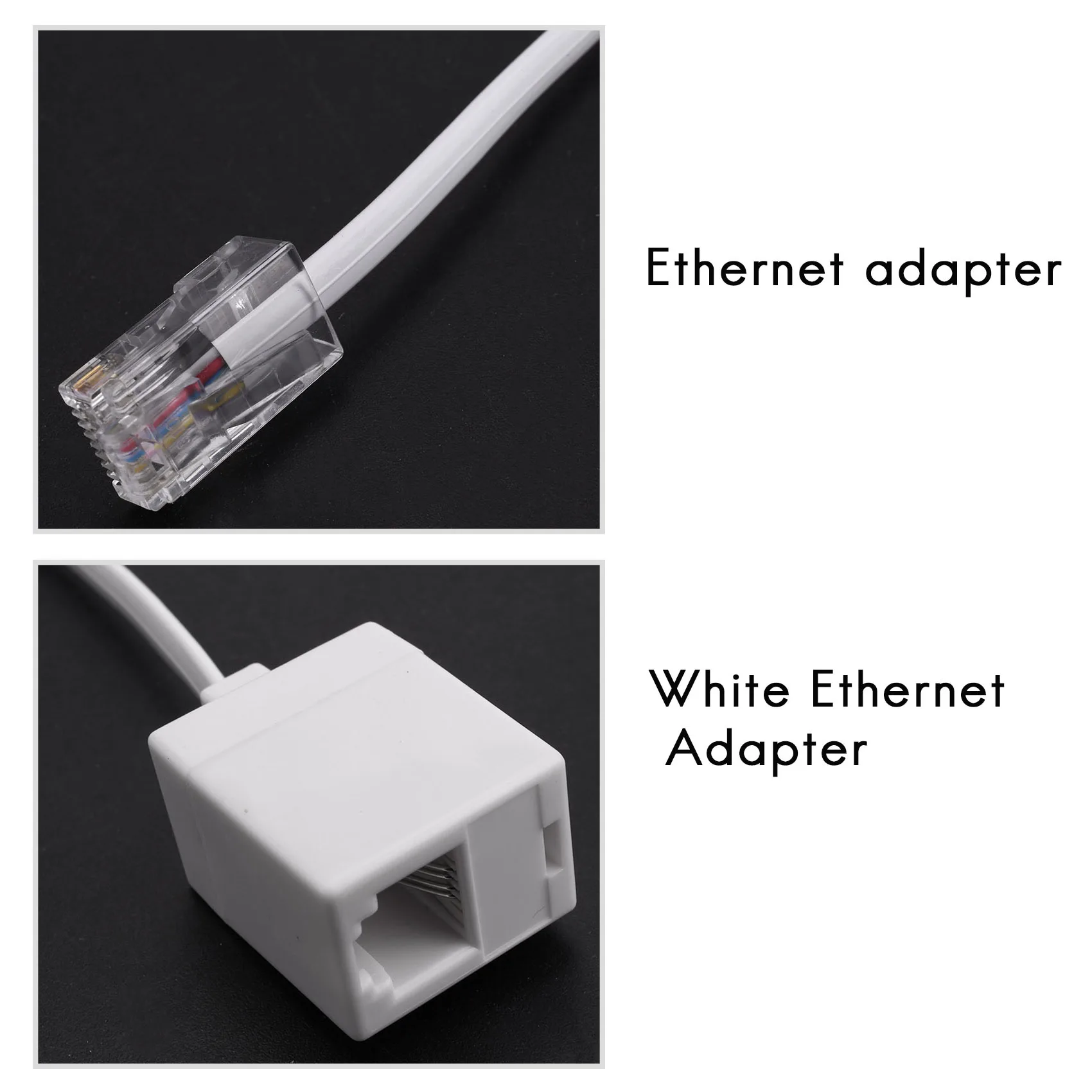 2 ソケット 8P4C / RJ45 オス RJ11 6P4C からメス M / F アダプタ電話イーサネット E