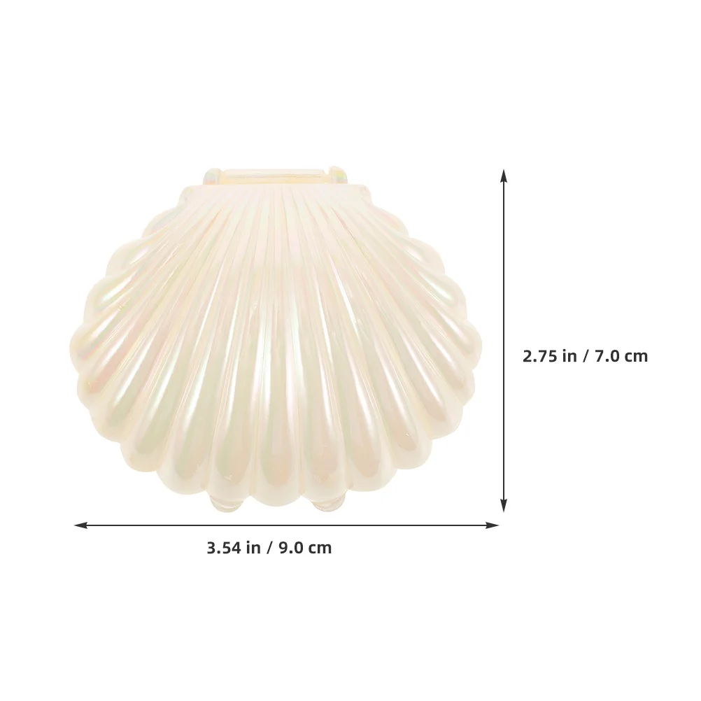 2 pezzi di luce notturna a conchiglia lampada a conchiglia a led per la decorazione della scrivania della camera da letto luce da tavolo touch dimmerabile stanza dei bambini a tema spiaggia costiera