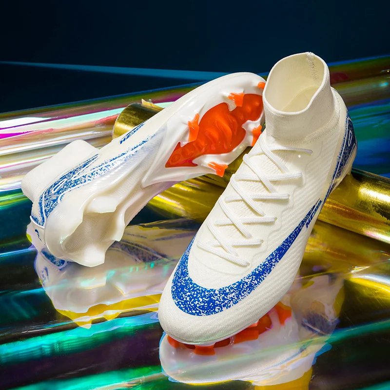 High Quality Mens Football Boots Boys Training Studded Fast Soccer Cleats Outdoor Non Slip Football Shoes Chuteira Campo