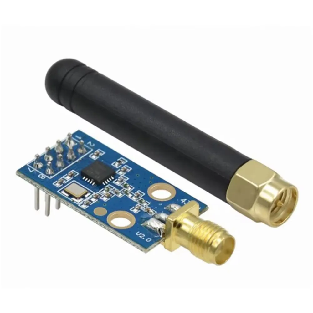 Módulo sem fio CC1101 Módulo transceptor de transmissão de dados 433M com ganho de antena aumenta a antena de haste de borracha