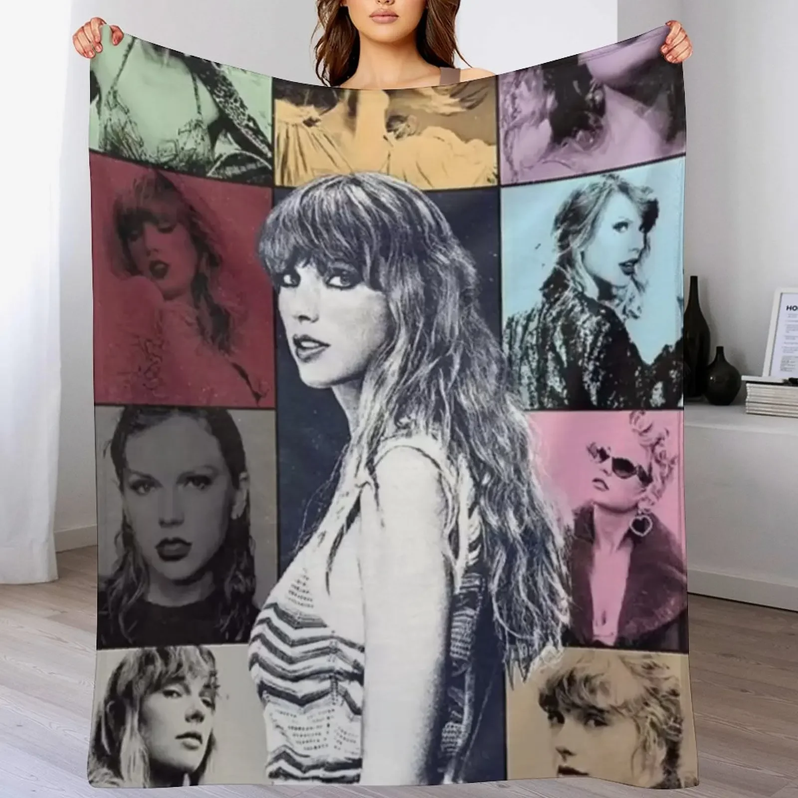

beauty one of the girl Throw Blanket halloween Bed Fashionable Hairy Blankets