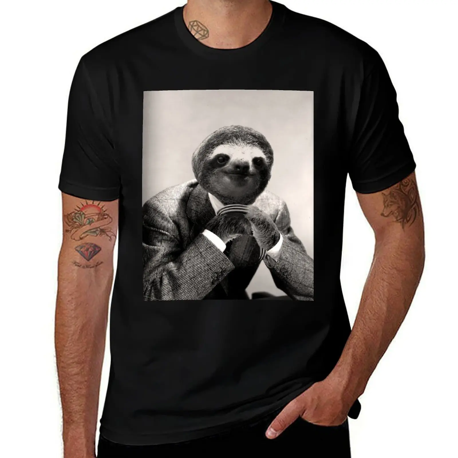 Gentleman Sloth #3 - Print / Home Decor / Wall Art / Poster Gift Birthday Sloth Lover Gift Animal print Canvas Print T-Shirt