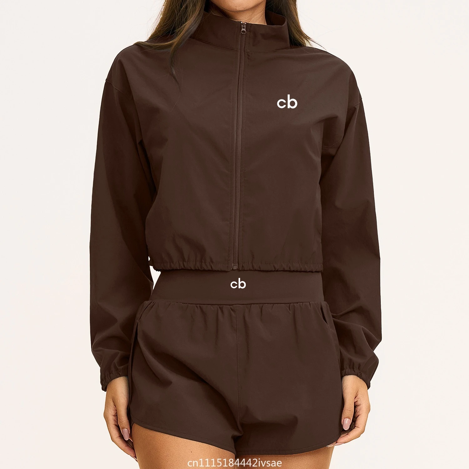 Women's Yoga Long Sleeve Sports Zipper Jacket Female Workout Long Sleeve Gym Fitness Yoga Shirts Outdoor Running Cycling Coats