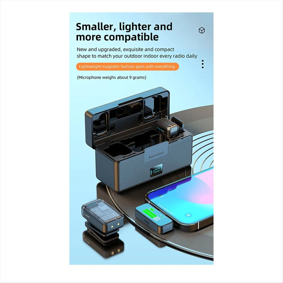 

Беспроводной петличный микрофон с реверберацией шумоподавления одной кнопкой и 3-уровневой регулировкой громкости