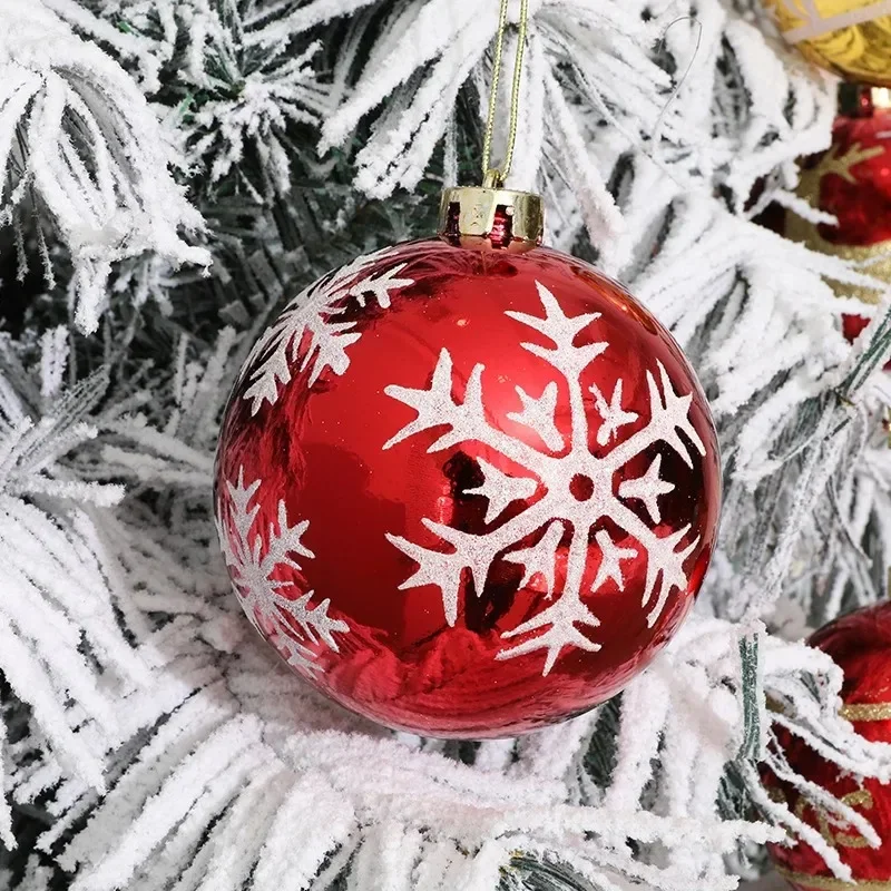 12CM 2pcs Christmas Balls Set Multicolor Christmas Decorations 2023 New Year Xmas Tree Ornaments Set for Home Party