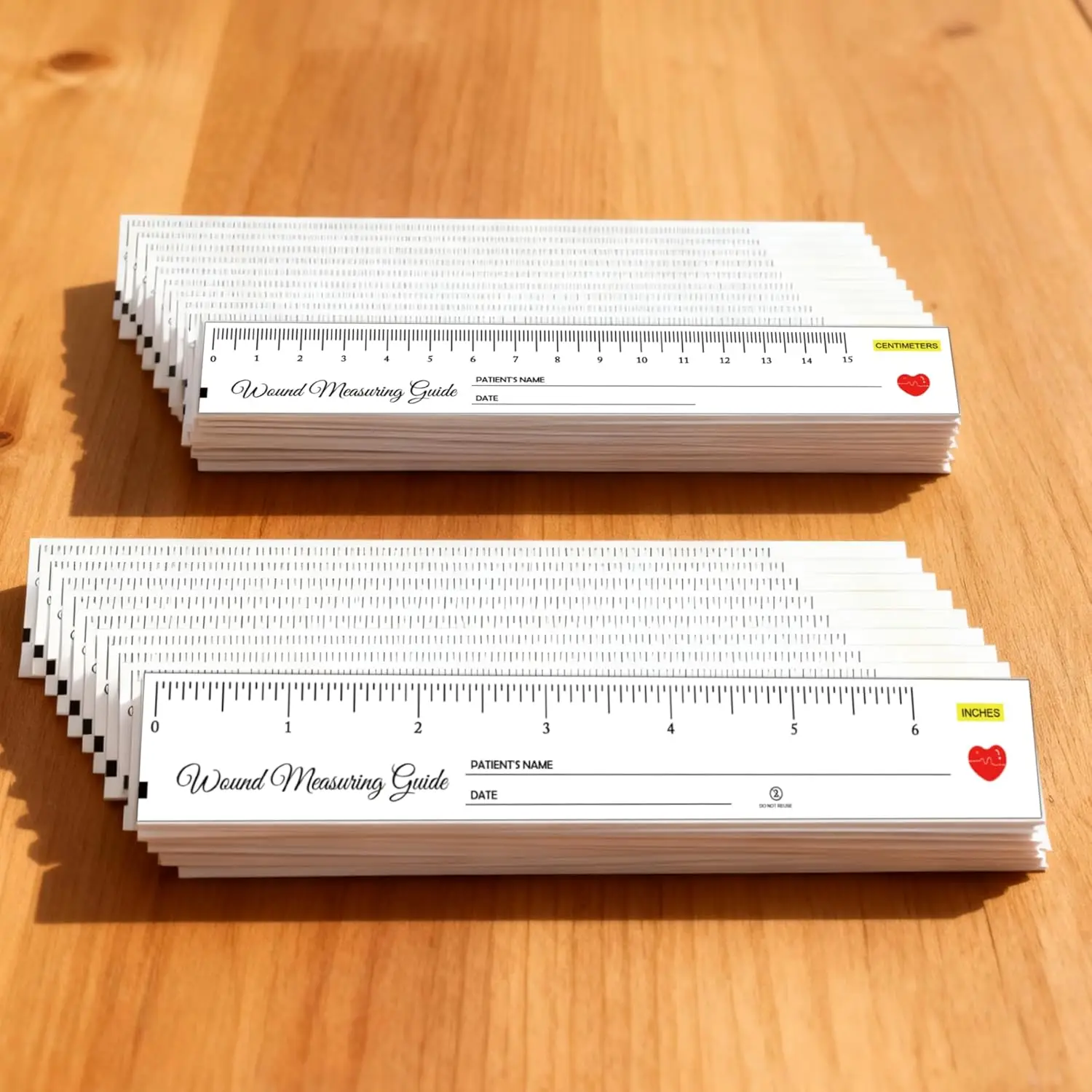 500PCS Disposable Tape Measures Wound Measurement Tools Wound Ruler - Wound Measurement Tools for Nurses Body Wound Care 6 Inch