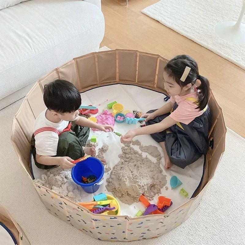 Ins Multifunctional Folding Pool Ocean Ball Pool Baby Play Fence Sand Pool Indoor Leisure Pool Bath Fence Piscina Fuori Terra