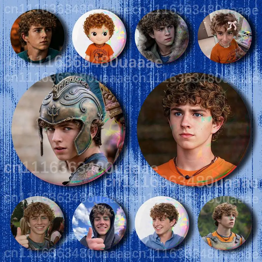 W-Walker Scobell P-Percy Jackson Handmade Brooch Cartoon Cosplay  Lapel Pin Badge On Backpack Jewelry Accessories Gifts