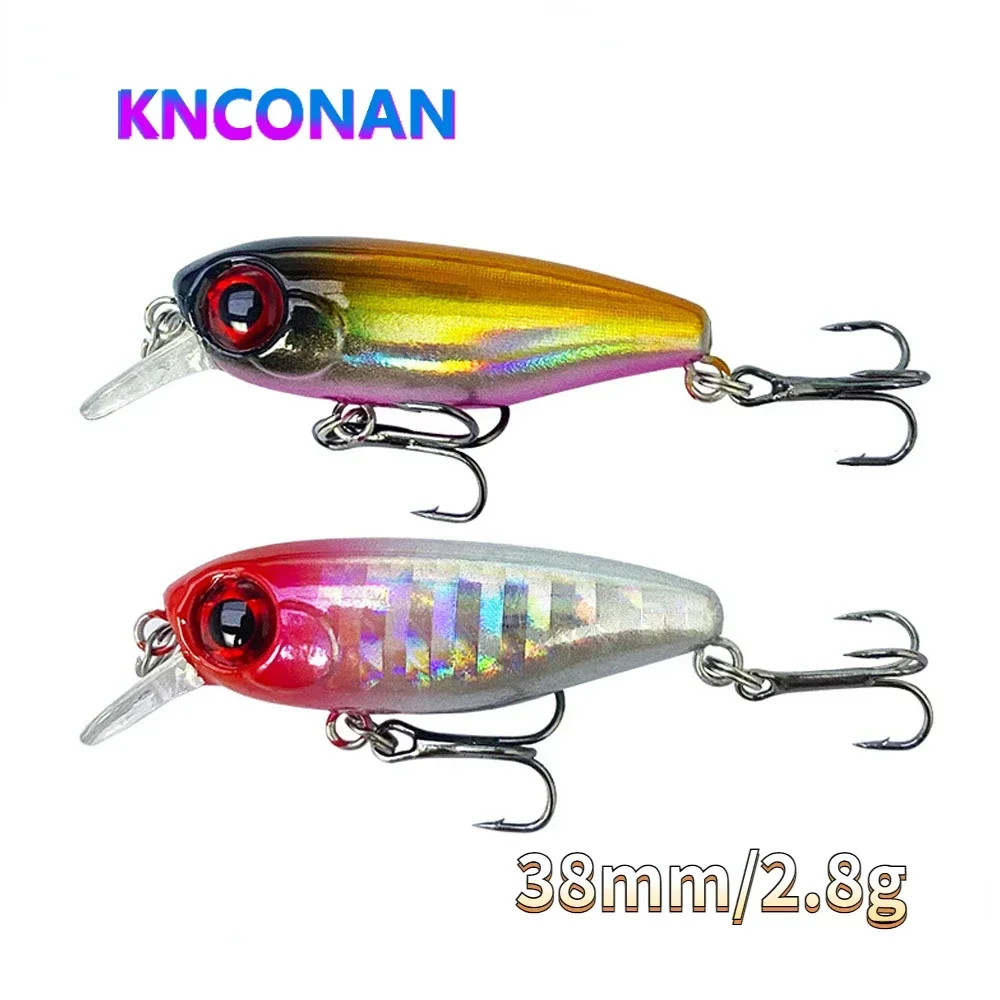 38mm 2.8g Mini Suspend Minnow Fishing Lures Artificial Hard Bait Pesca Wobbler for Pike Bass Jerkbait Swimbait Accessories