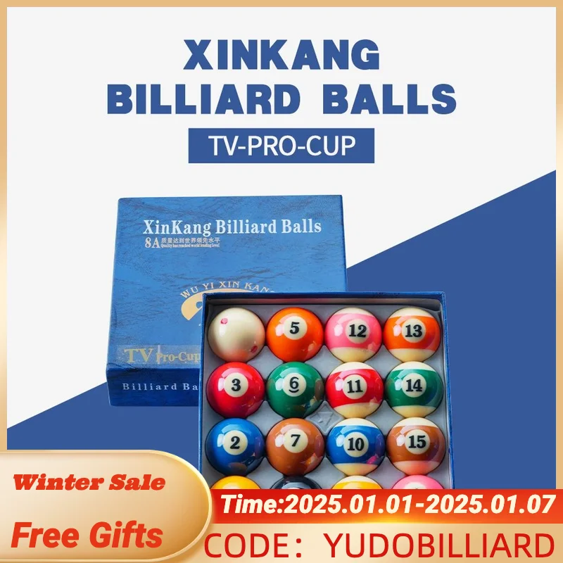 57.2mm XinKang Billiard Balls Pool Balls Standard 16 Balls Set Phenolic Resin Balls Pool Table Balls Billliard Accessories