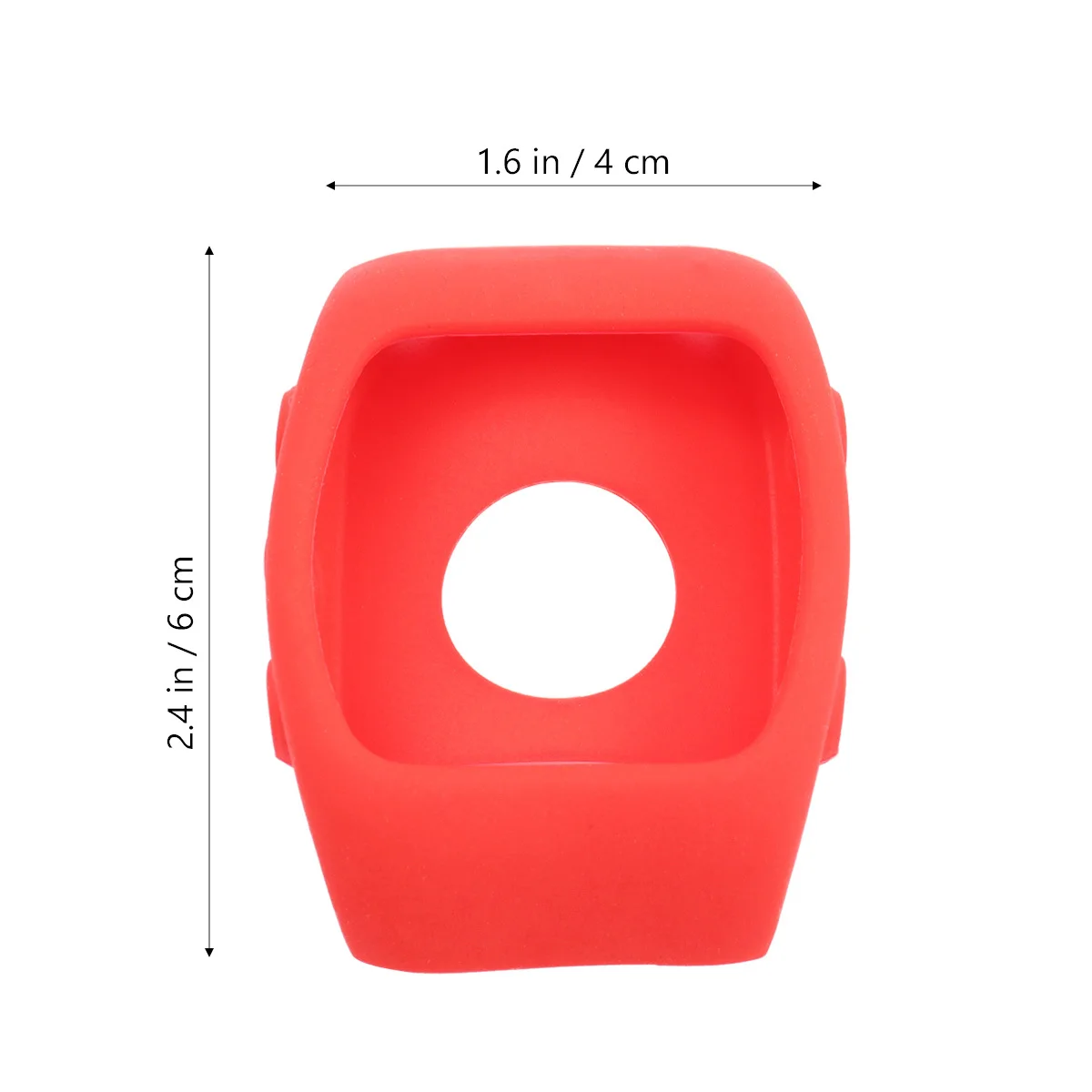 Silicone Protective Watch Cover Red Durable Scratch Proof Case Compatible M400 M430 Lightweight Practical Watch Protector