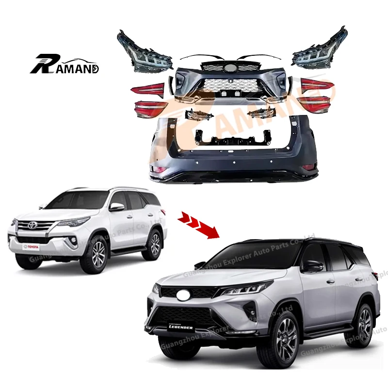 Factory Bodykit For Fortuner 2016-2020 to 2023 LEGENDER 4x4 With Front Bumper for Fortuner 2017 Legender Body Kit