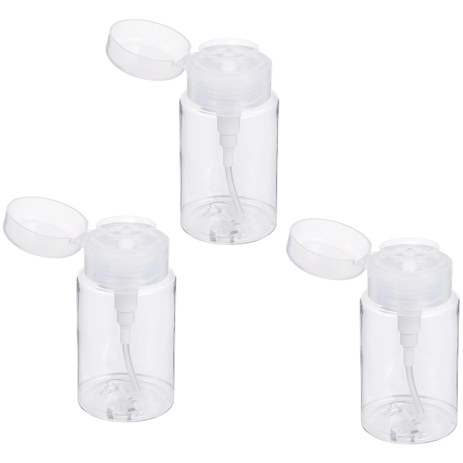 3 قطعة زجاجة الصحافة زجاجة بلاستيكية فارغة السائل لصابون اليد غسول إعادة الملء مانعة للتسرب المحمولة البخاخ الصغير صالون الأظافر أداة