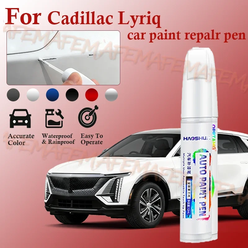 Para Cadillac Lyriq 2015-2025, Lápiz de Reparación de Pintura, Eliminador de Arañazos, Accesorios para Auto, pintura para coche, Negro, Blanco, Azul