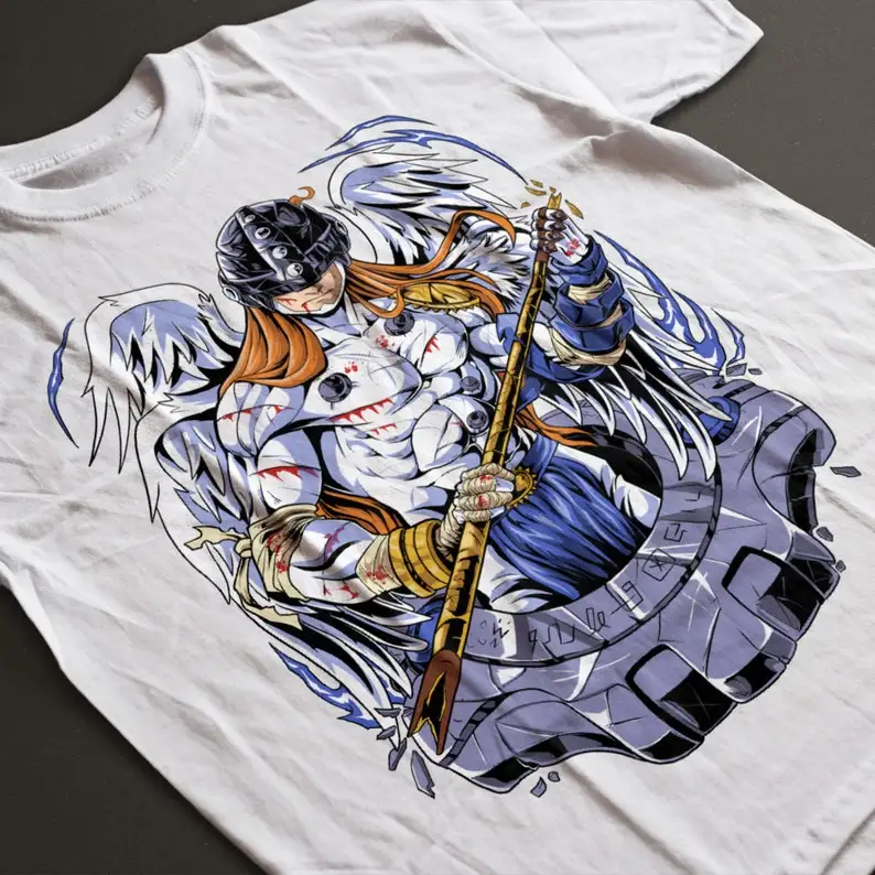 Angemon Digimon T-Shirt  adventure 90s Anime