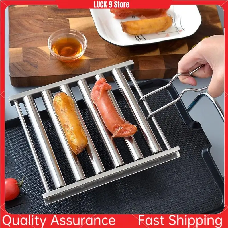 

Small New Stainless Steel Hot Dog Roller, Hot Dog Roller Barbecue, Special Barbecue Tools For Outdoor Barbecue Parties Durable