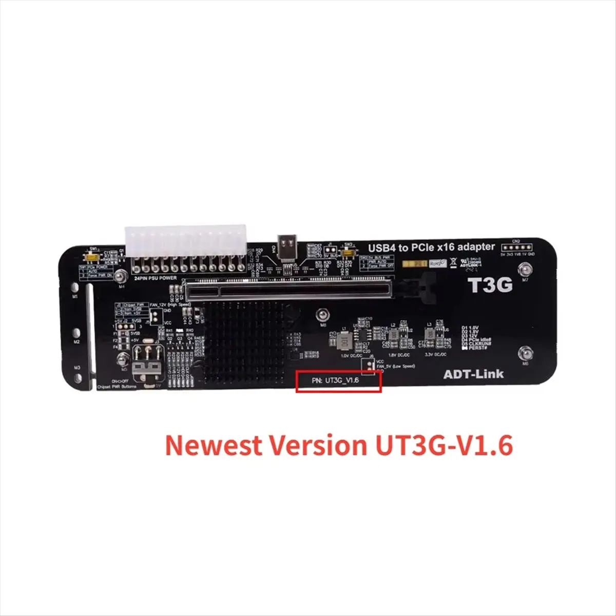 A99X UT3G V1.6 for NUC ITX Notebook PC Graphics Card External USB 4.0 to PCIe X16 EGPU Adapter GPU Dock for 4