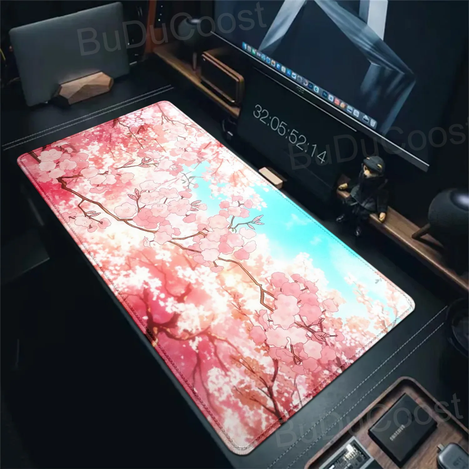 Mouse Pad Gaming New HD Sakura Japanese Cherry Blossom Keyboard Pad Non-Slip Office Carpet Laptop Mice Pad